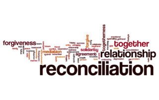 Reconciliation word cloud concept