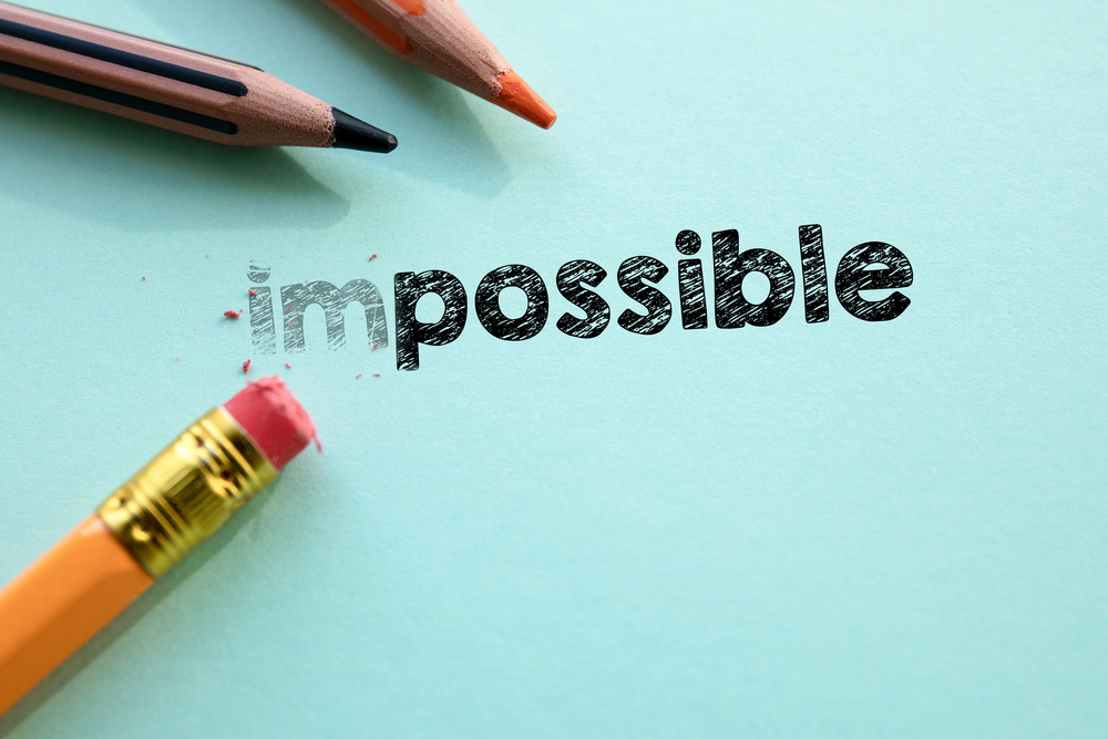 Making impossible in to possible by eraser